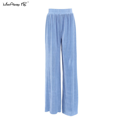 Beige Pleated Wide Leg Pants Womens Pants