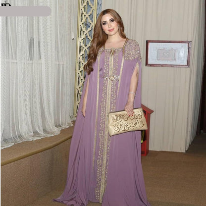 Arabic Purple Prom Dresses