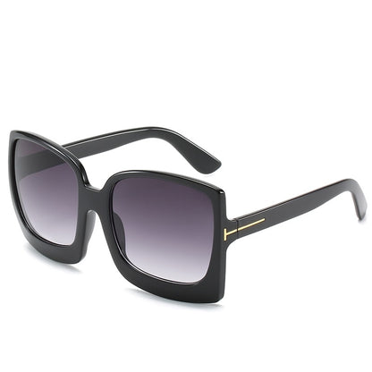 Female Big Frame Gradient Sunglasses UV400