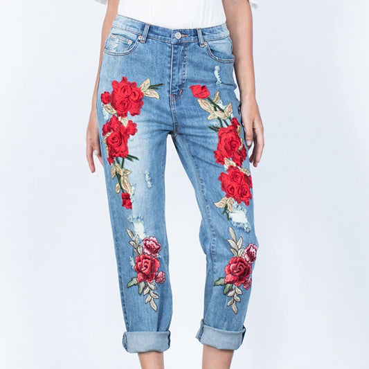 Embroidery Jeans