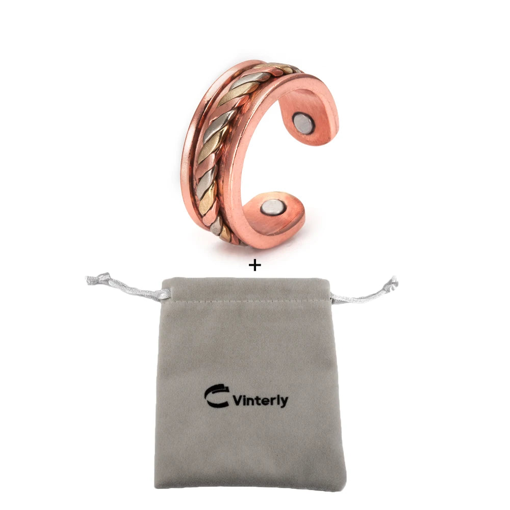 Magnetic Copper ring Twisted 1 bag