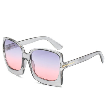 Female Big Frame Gradient Sunglasses UV400