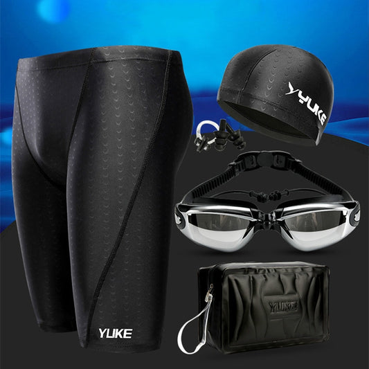 Swim Equipment Goggles with Ear-plug Cap Case Trunks Briefs Swimwear