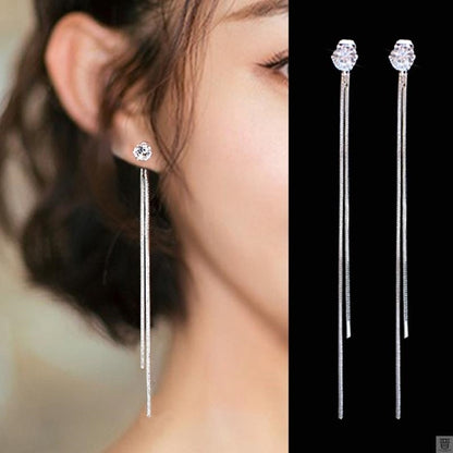 Trend Simulation Pearl Long Earrings Female