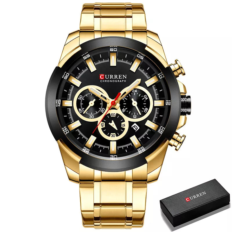 Reloj para hombre Gold Black Box