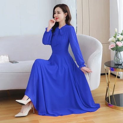 Chiffon Dress Blue