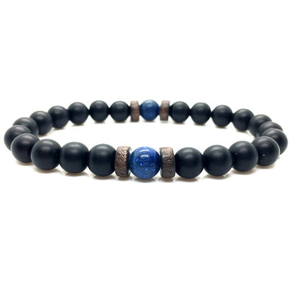 Lava Stone Men Bracelet Natural Moonstone Bead