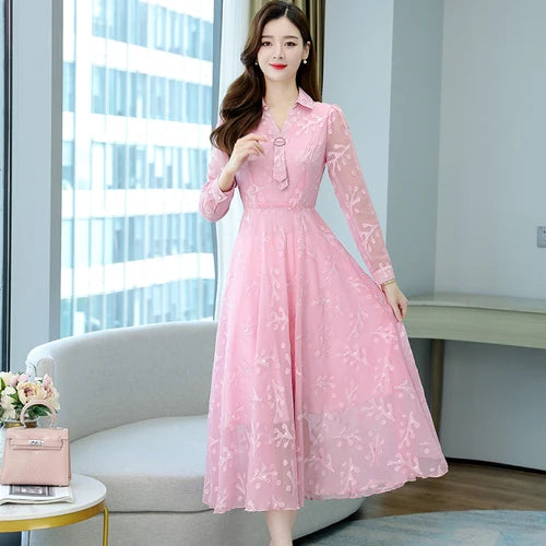 Chiffon Dress Pink