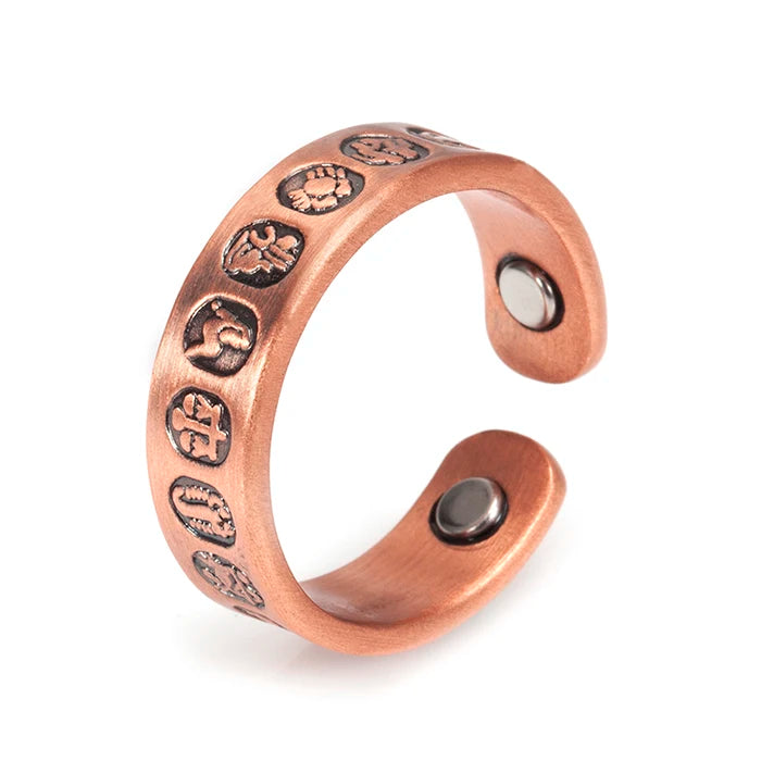 Magnetic Copper Ring 12 Constellations