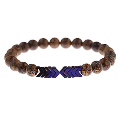 Lava Stone Men Bracelet Natural Moonstone Bead