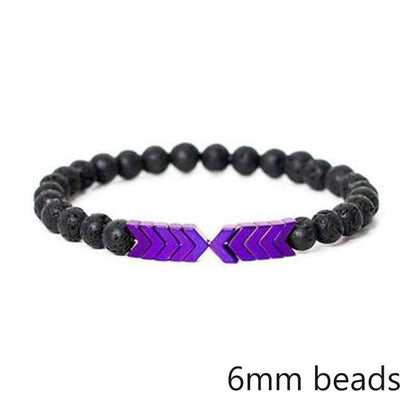 Lava Stone Men Bracelet Natural Moonstone Bead