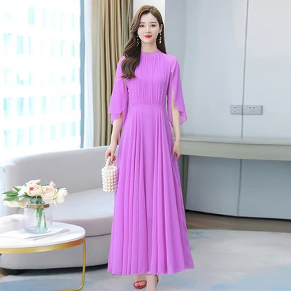 Chiffon Dress Purple