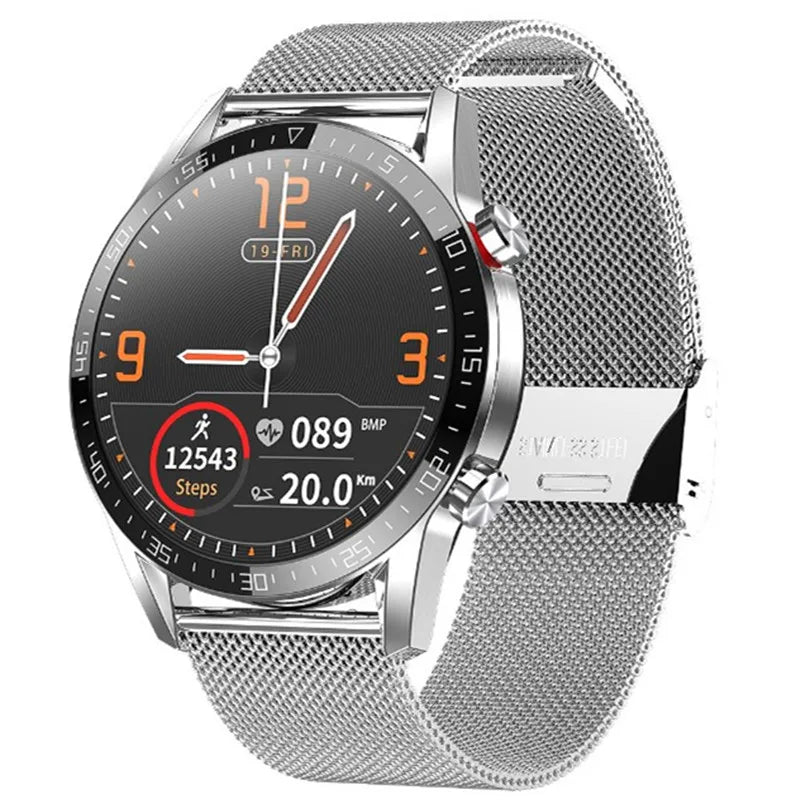 Smartwatch Silver Steel Belt