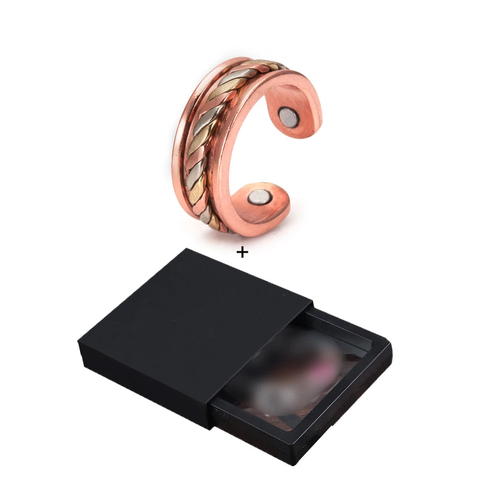 MAgnetic Copper Ring Twisted 1 box