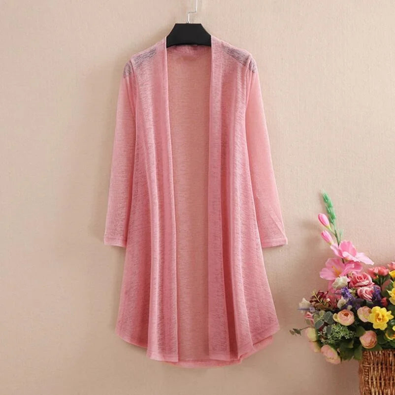 Long Cardigan Pink
