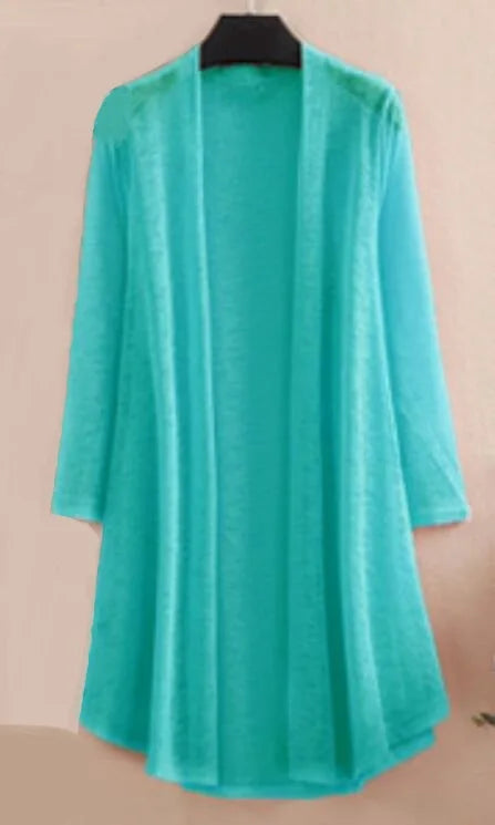 Long Cardigan Lake Blue