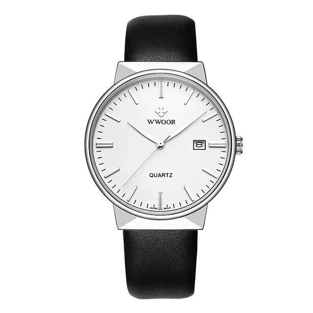 Reloj de pulsera Leather White