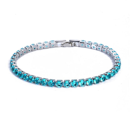 4mm Cubic Zirconia Tennis Bracelets Iced Out Chain Crystal