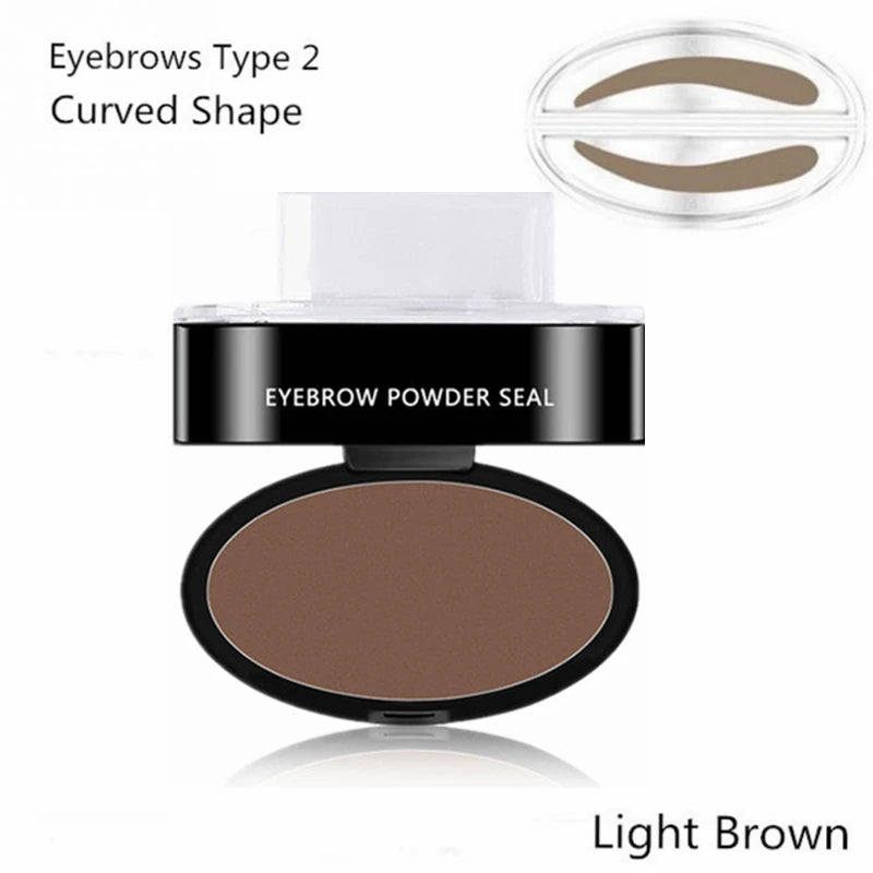 Eyebrows Type 2 Curved Shape. Light Brown