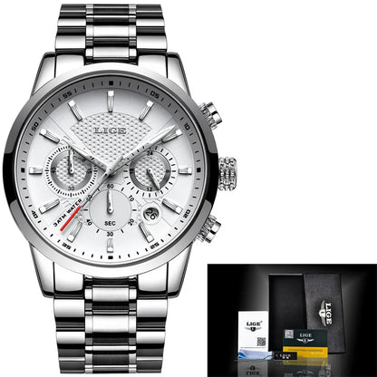 Reloj Lige Silver White