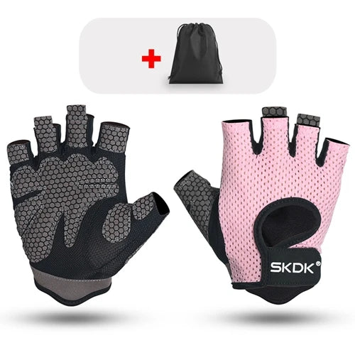 Guantes Fitness Pink + Bolsa