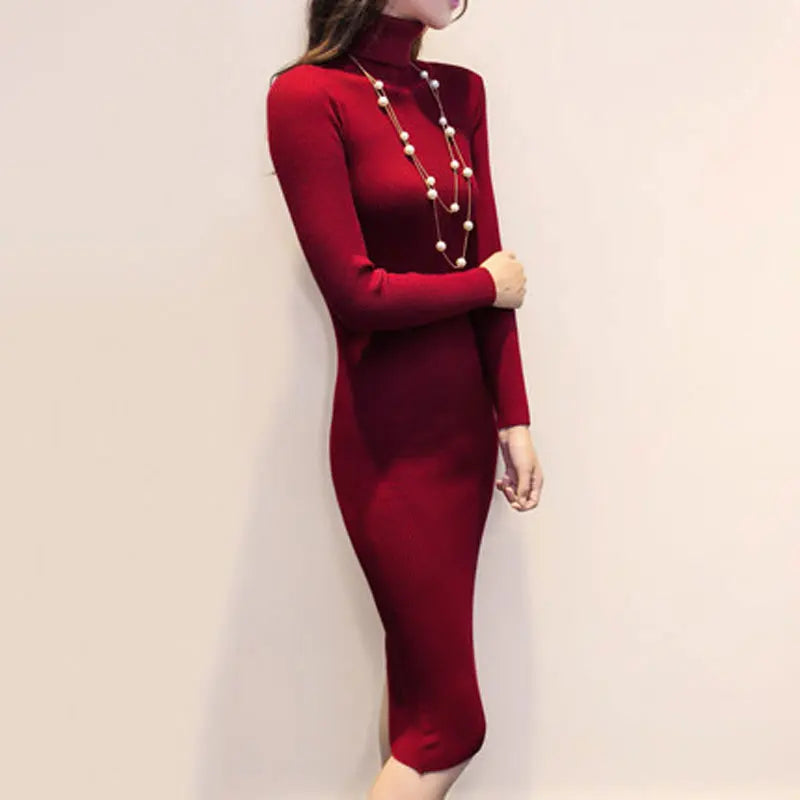 Vestido Wine Red