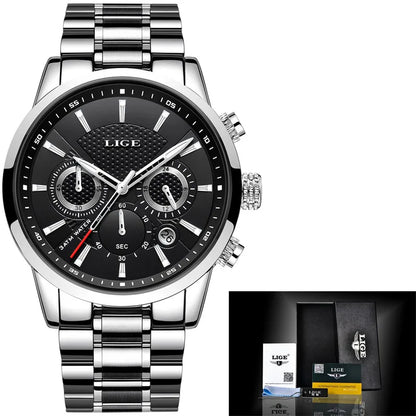 Reloj Lige Silver Black