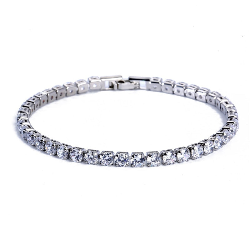 Cubic Zirconia Tennis Bracelet Iced Out Chain
