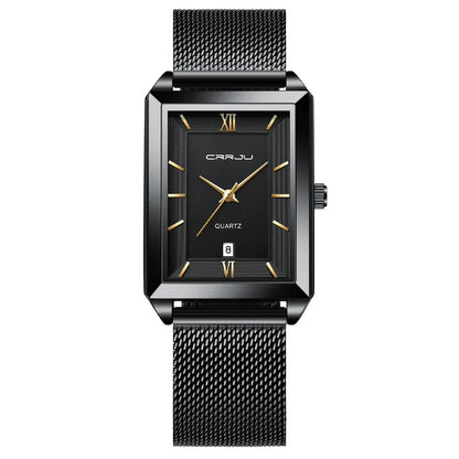 Reloj masculino de lujo negro dorado