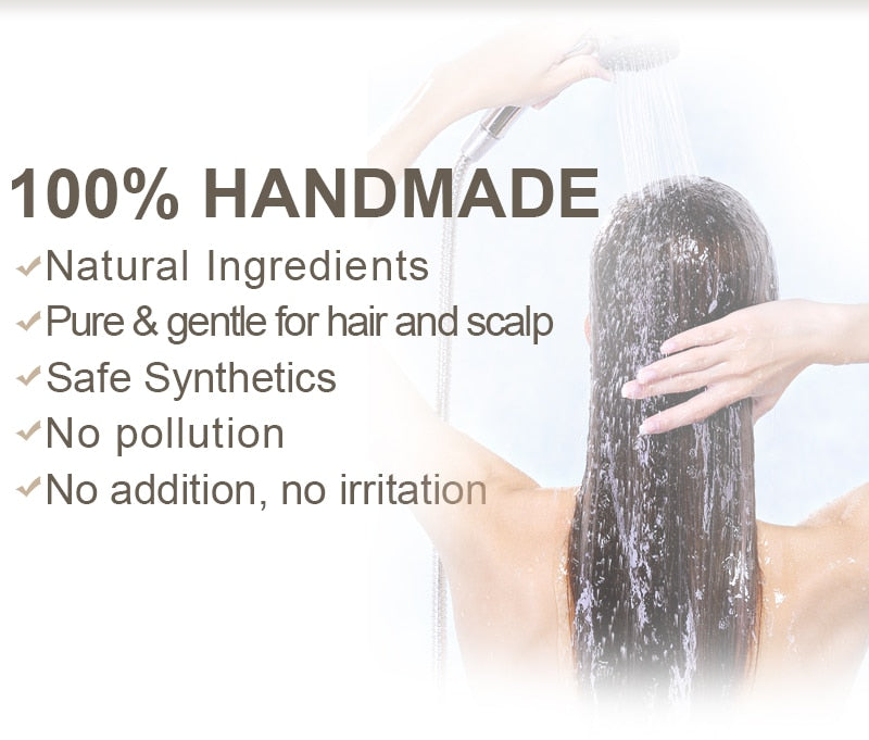Organic shampoo soap Vegan handmade anti-dandruff hair
