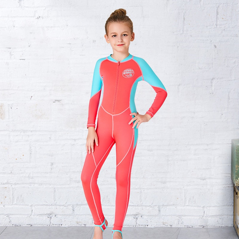Islamic Swimming Suit For Girls Burkinis Kids Long Sleeve