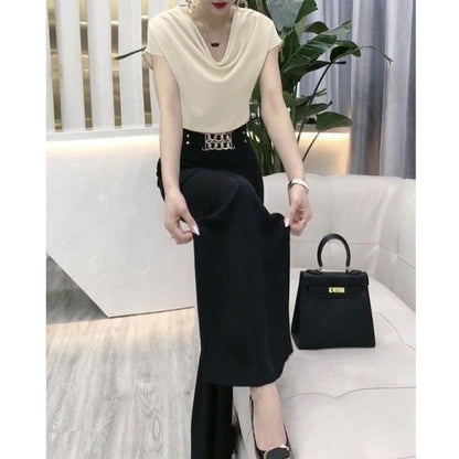 Versatile Fashion Korean Two-Piece Set Female