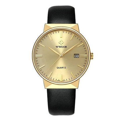 Reloj de pulsera Leather Gold