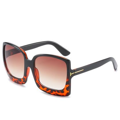 Female Big Frame Gradient Sunglasses UV400