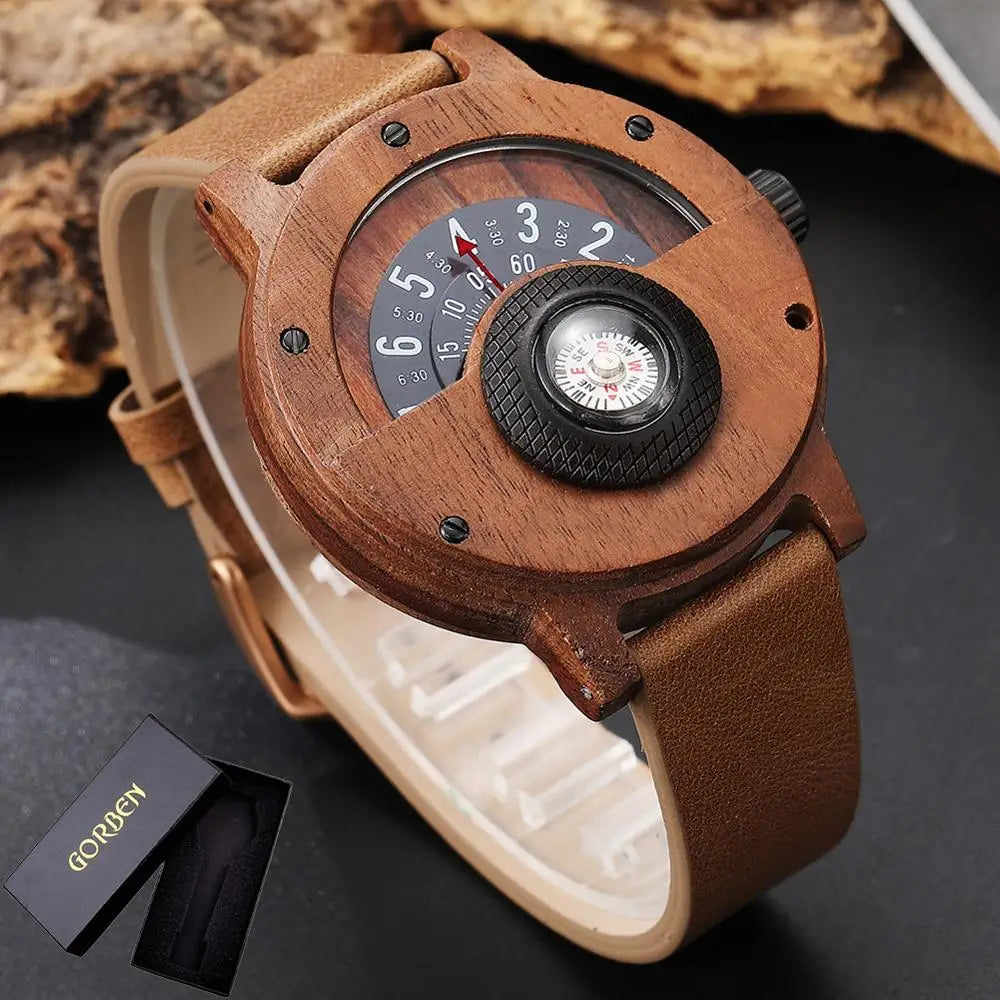 Wood Watch Brown Box