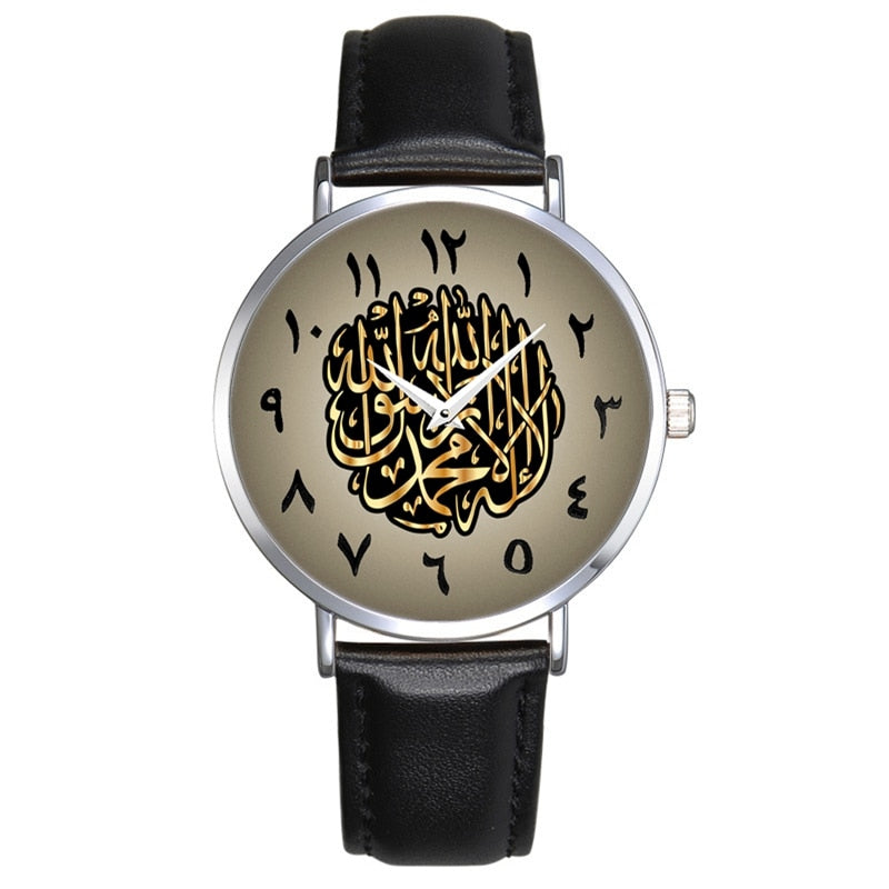Arabic Numerals Quartz Wristwatch