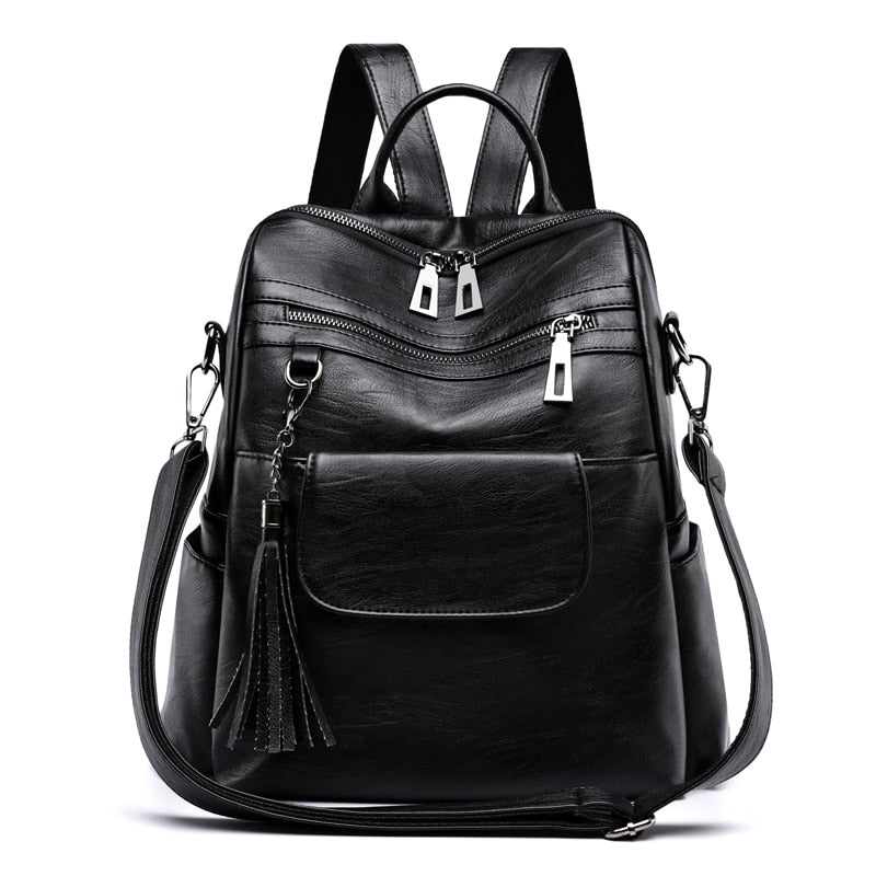 Fashion Casual Tassel Bags Female Shoulder Large Capacity