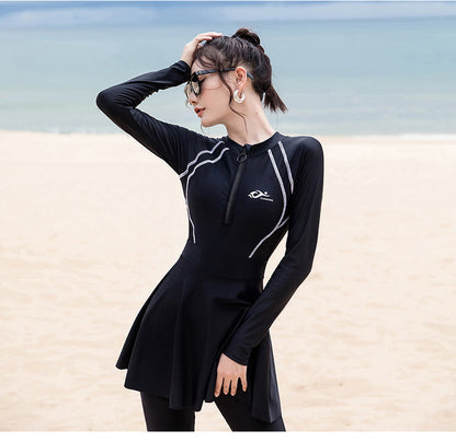 Women Long Sleeve One Piece Islamic Swimming Suit