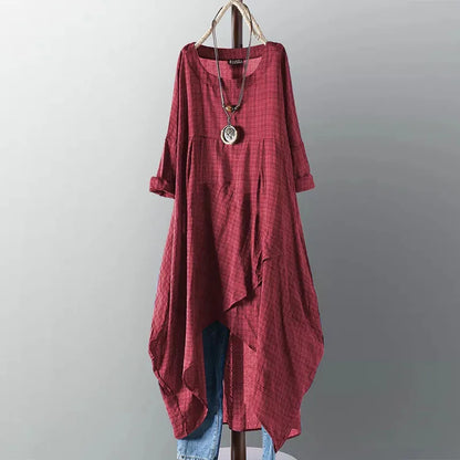 Vestido ancho Wine Red