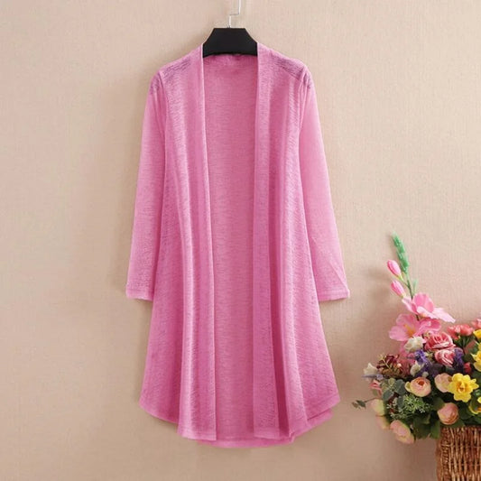 Long Cardigan Rose
