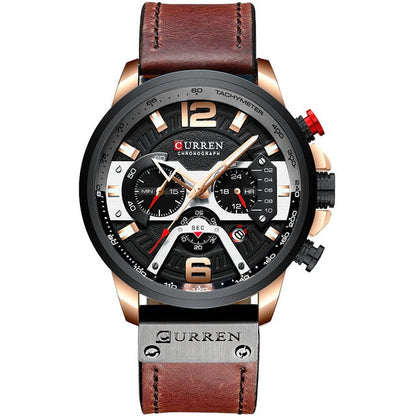 Luxury Watch For Men Quartz Chronograph Waterproof