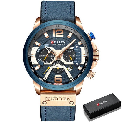 Luxury Watch For Men Quartz Chronograph Waterproof