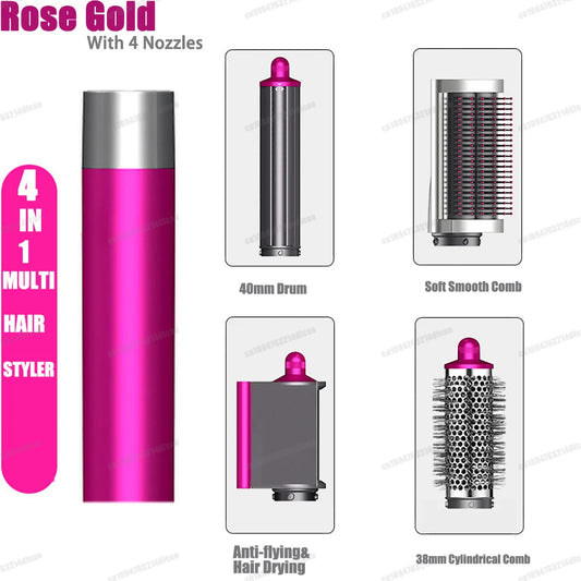 Hair Curler Rose Gold 4 Nozzles