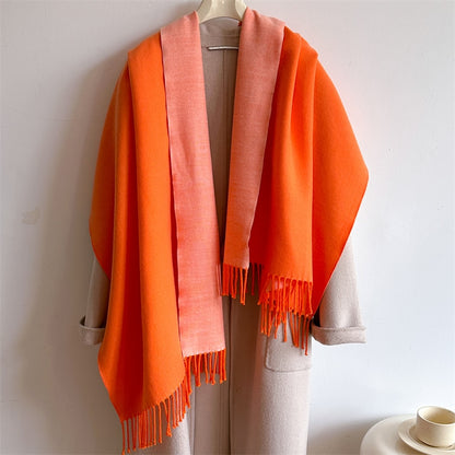 Winter Cashmere Scarf Women Thick Warm Shawls Wraps Lady