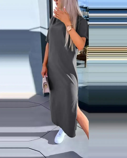 Summer Dress Dark Grey