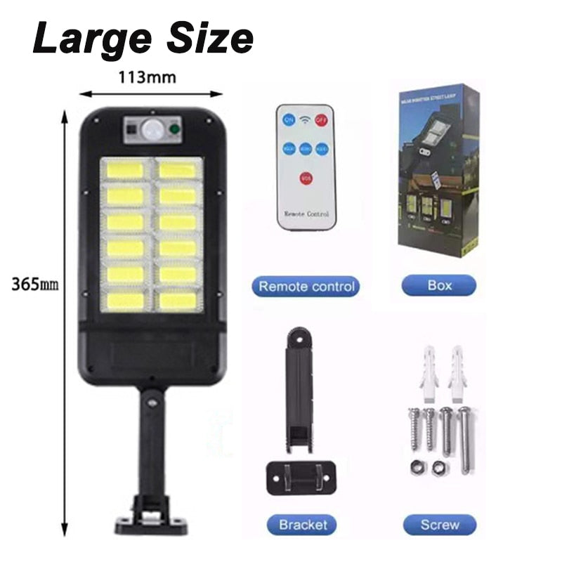 Solar Lamp With 3 Light Mode Remote Control