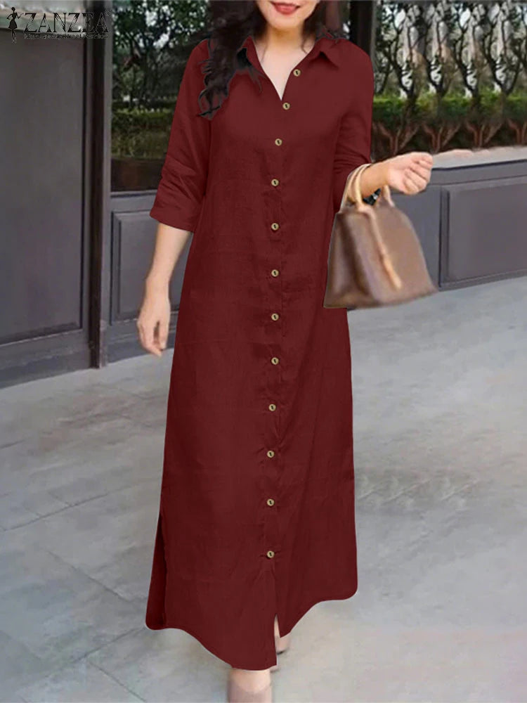 Autumn Dress Red Wine