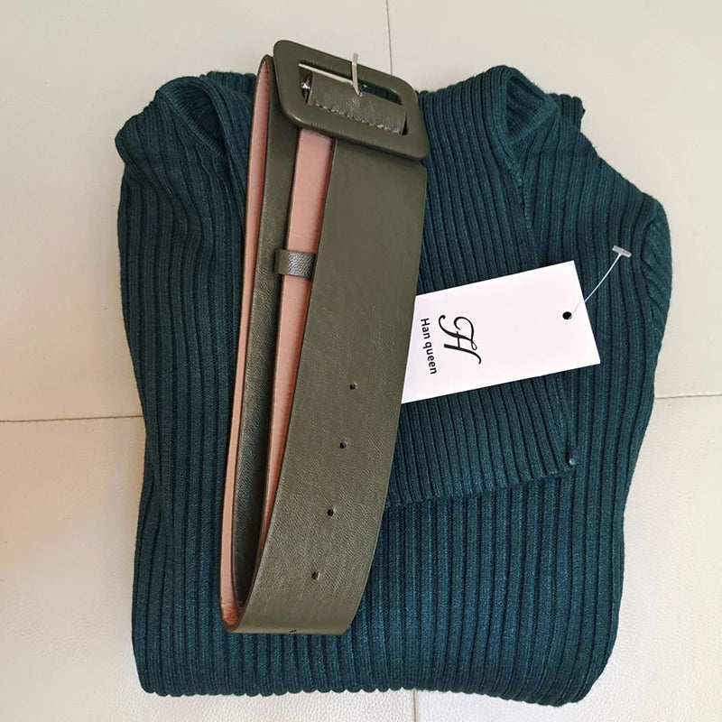 Turtleneck Sweater Green