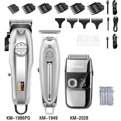 Kit Electric Cordless Hair Trimmer Hair Cut Machine