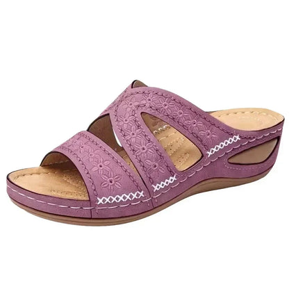 Sandalias de cuña Purple